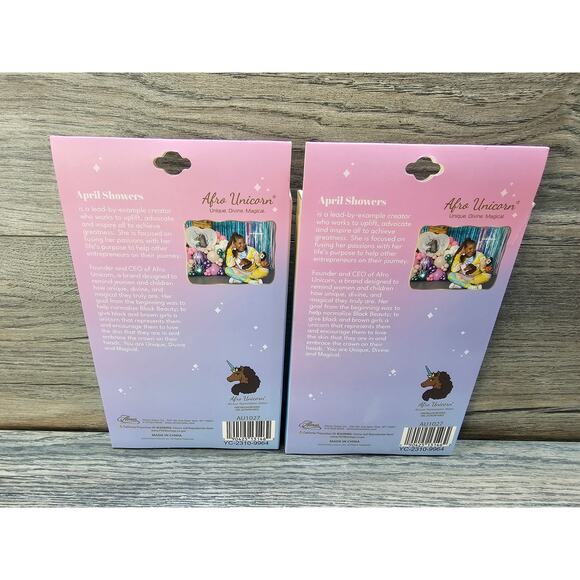 Afro Unicorn Reversible Satin Lined Sleeping Cap for Girls - Picture 2 of 2